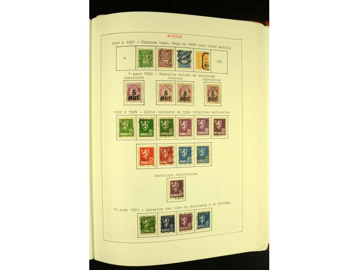 Finnland und Norwegen: 1857/1938, vorwiegend gestempelte Sammlung mit einigen Briefen und Ganzsachen, dabei u.a. Finnland Mi.