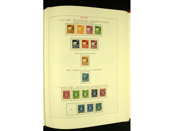 Finnland und Norwegen: 1857/1938, vorwiegend gestempelte Sammlung mit einigen Briefen und Ganzsachen, dabei u.a. Finnland Mi.