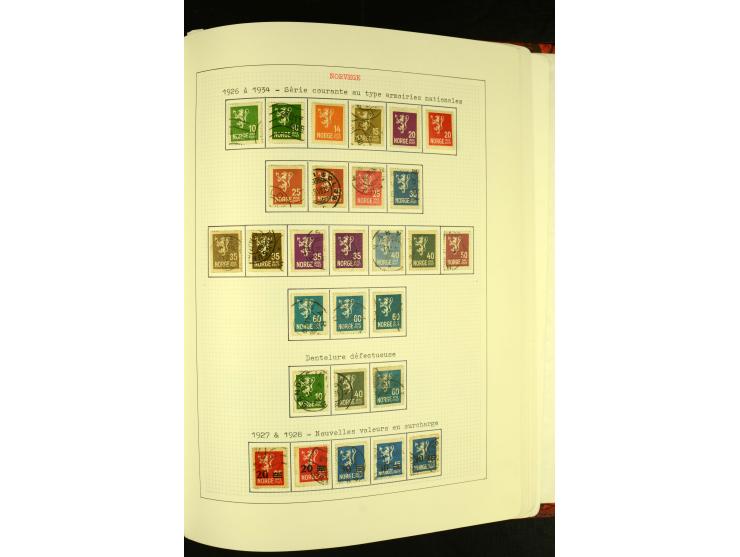 Finnland und Norwegen: 1857/1938, vorwiegend gestempelte Sammlung mit einigen Briefen und Ganzsachen, dabei u.a. Finnland Mi.