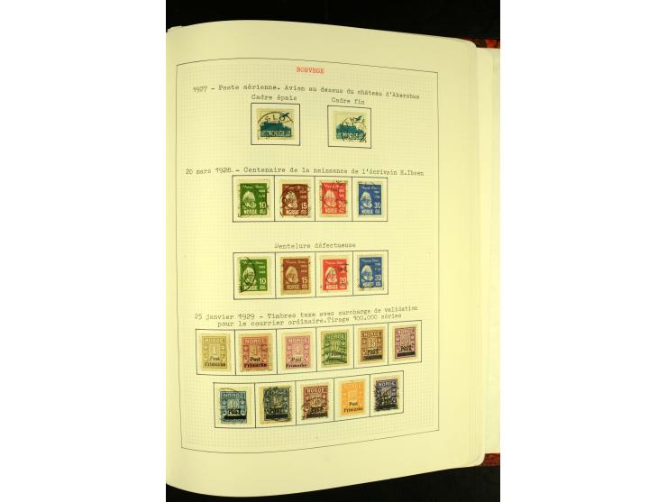 Finnland und Norwegen: 1857/1938, vorwiegend gestempelte Sammlung mit einigen Briefen und Ganzsachen, dabei u.a. Finnland Mi.
