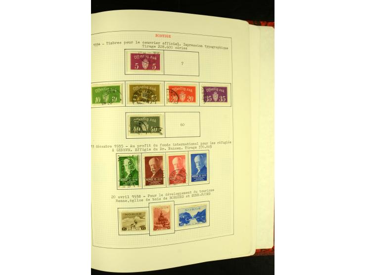 Finnland und Norwegen: 1857/1938, vorwiegend gestempelte Sammlung mit einigen Briefen und Ganzsachen, dabei u.a. Finnland Mi.