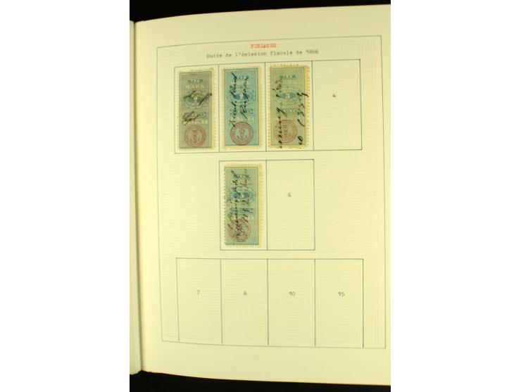 Finnland und Norwegen: 1857/1938, vorwiegend gestempelte Sammlung mit einigen Briefen und Ganzsachen, dabei u.a. Finnland Mi.