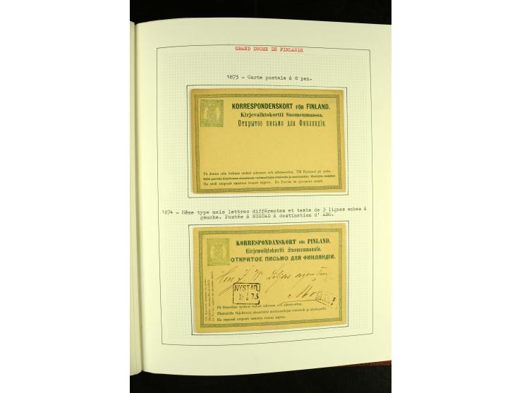 Finnland und Norwegen: 1857/1938, vorwiegend gestempelte Sammlung mit einigen Briefen und Ganzsachen, dabei u.a. Finnland Mi.