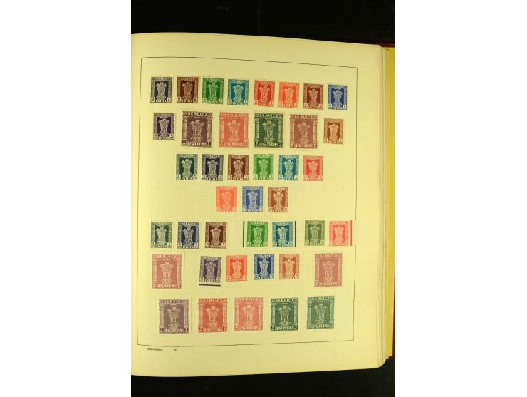1875/1972 (ca.), ungebrauchte und gestempelte Sammlung mit besseren Ausgaben in 2 Schaubek-Alben