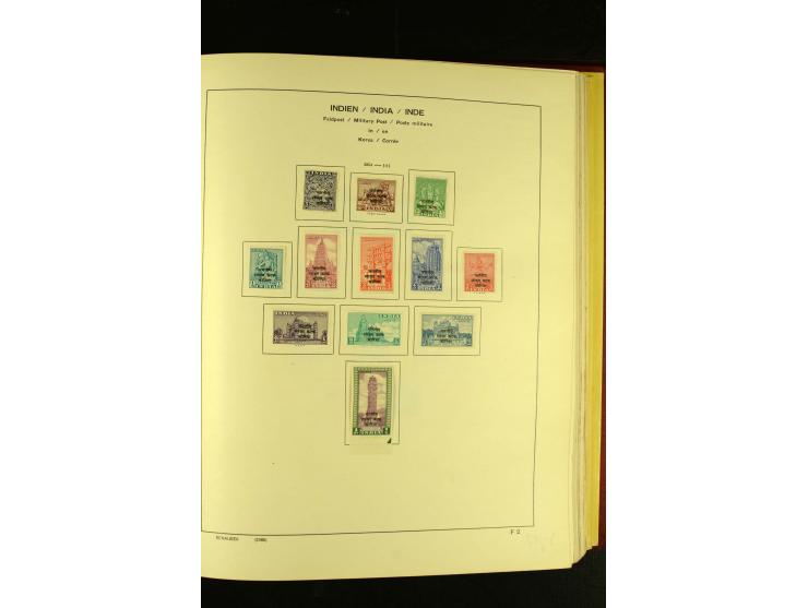 1875/1972 (ca.), ungebrauchte und gestempelte Sammlung mit besseren Ausgaben in 2 Schaubek-Alben