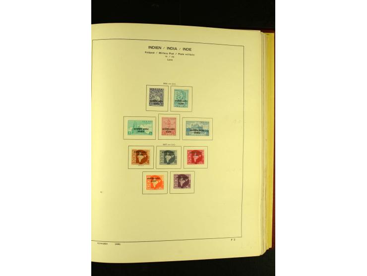 1875/1972 (ca.), ungebrauchte und gestempelte Sammlung mit besseren Ausgaben in 2 Schaubek-Alben