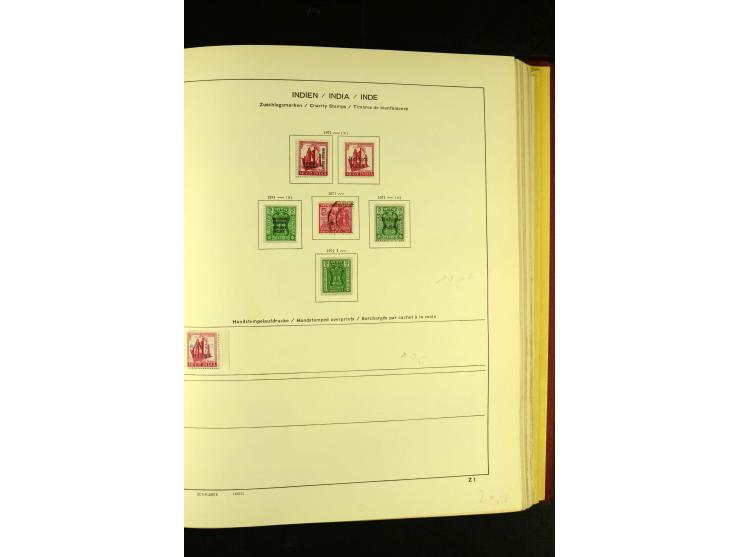 1875/1972 (ca.), ungebrauchte und gestempelte Sammlung mit besseren Ausgaben in 2 Schaubek-Alben