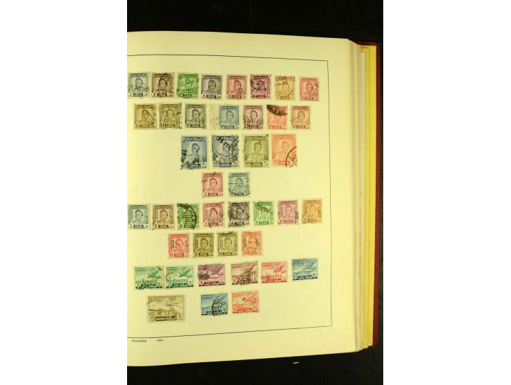 1875/1972 (ca.), ungebrauchte und gestempelte Sammlung mit besseren Ausgaben in 2 Schaubek-Alben