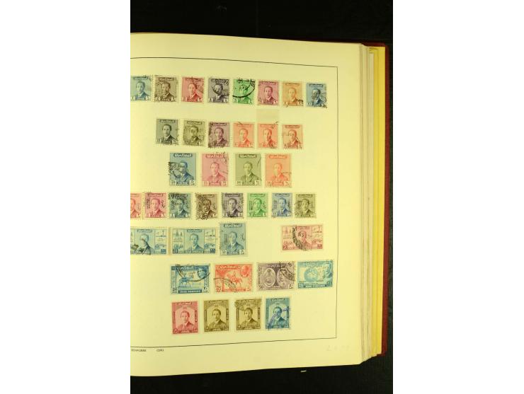 1875/1972 (ca.), ungebrauchte und gestempelte Sammlung mit besseren Ausgaben in 2 Schaubek-Alben