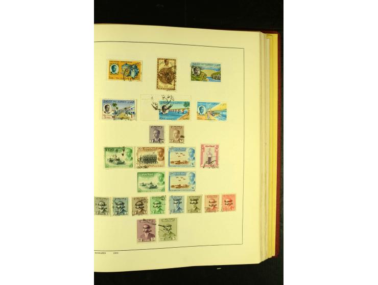 1875/1972 (ca.), ungebrauchte und gestempelte Sammlung mit besseren Ausgaben in 2 Schaubek-Alben
