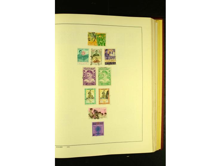 1875/1972 (ca.), ungebrauchte und gestempelte Sammlung mit besseren Ausgaben in 2 Schaubek-Alben