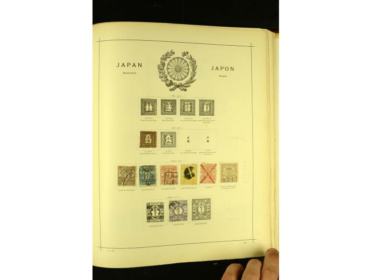 1875/1972 (ca.), ungebrauchte und gestempelte Sammlung mit besseren Ausgaben in 2 Schaubek-Alben