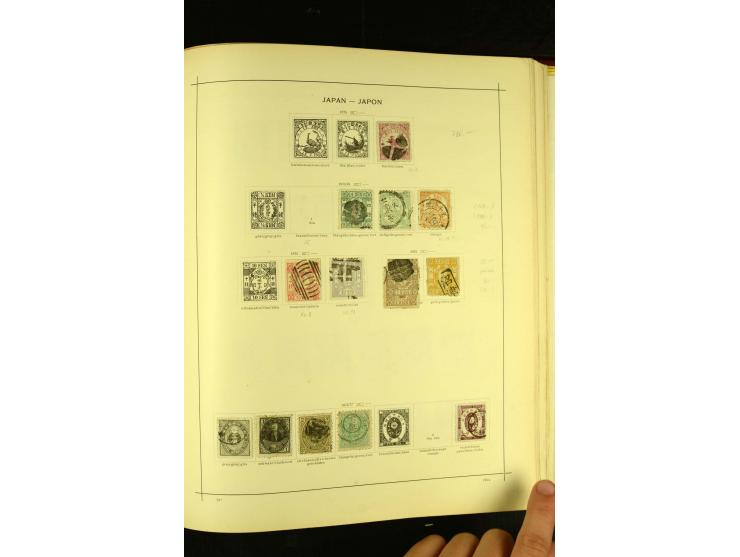 1875/1972 (ca.), ungebrauchte und gestempelte Sammlung mit besseren Ausgaben in 2 Schaubek-Alben