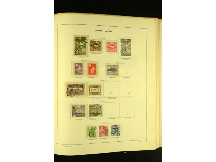 1875/1972 (ca.), ungebrauchte und gestempelte Sammlung mit besseren Ausgaben in 2 Schaubek-Alben