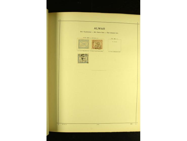 1875/1972 (ca.), ungebrauchte und gestempelte Sammlung mit besseren Ausgaben in 2 Schaubek-Alben