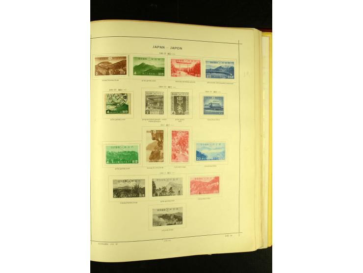 1875/1972 (ca.), ungebrauchte und gestempelte Sammlung mit besseren Ausgaben in 2 Schaubek-Alben