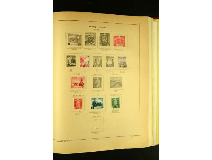 1875/1972 (ca.), ungebrauchte und gestempelte Sammlung mit besseren Ausgaben in 2 Schaubek-Alben