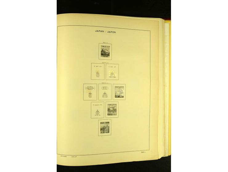 1875/1972 (ca.), ungebrauchte und gestempelte Sammlung mit besseren Ausgaben in 2 Schaubek-Alben