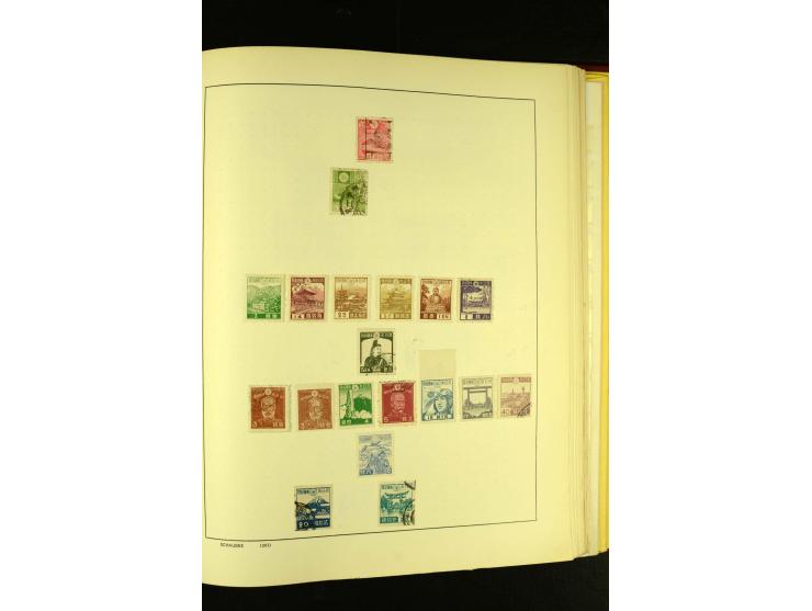 1875/1972 (ca.), ungebrauchte und gestempelte Sammlung mit besseren Ausgaben in 2 Schaubek-Alben