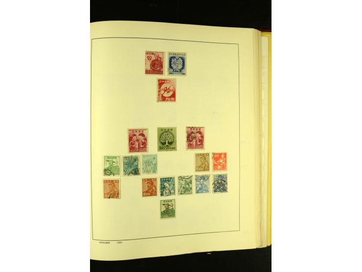 1875/1972 (ca.), ungebrauchte und gestempelte Sammlung mit besseren Ausgaben in 2 Schaubek-Alben