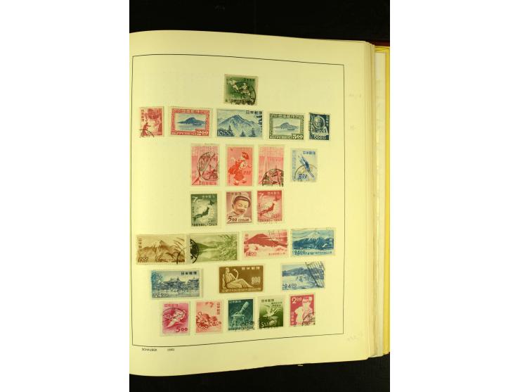 1875/1972 (ca.), ungebrauchte und gestempelte Sammlung mit besseren Ausgaben in 2 Schaubek-Alben