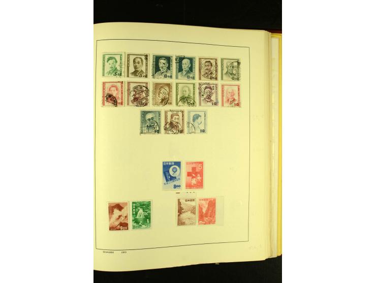 1875/1972 (ca.), ungebrauchte und gestempelte Sammlung mit besseren Ausgaben in 2 Schaubek-Alben