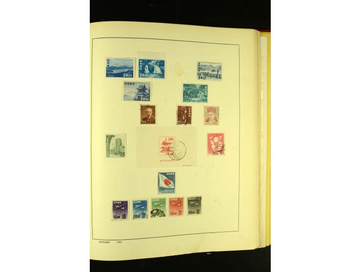 1875/1972 (ca.), ungebrauchte und gestempelte Sammlung mit besseren Ausgaben in 2 Schaubek-Alben