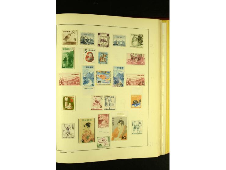 1875/1972 (ca.), ungebrauchte und gestempelte Sammlung mit besseren Ausgaben in 2 Schaubek-Alben