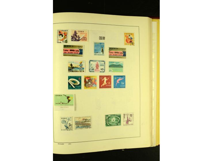 1875/1972 (ca.), ungebrauchte und gestempelte Sammlung mit besseren Ausgaben in 2 Schaubek-Alben