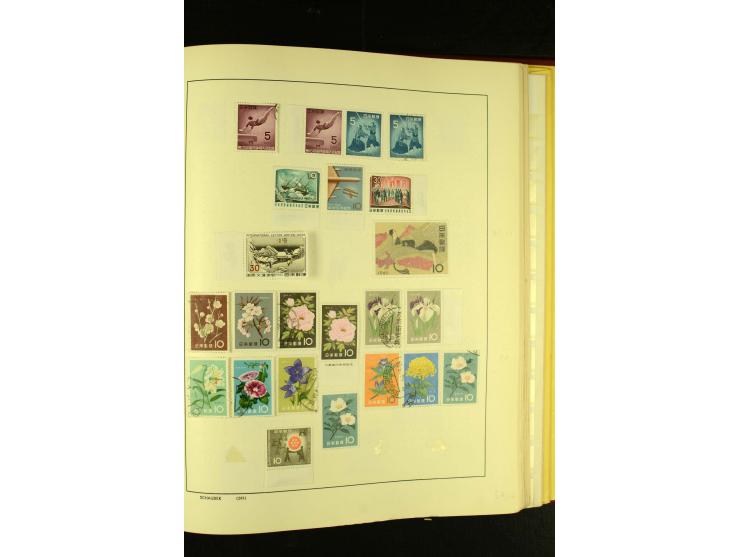 1875/1972 (ca.), ungebrauchte und gestempelte Sammlung mit besseren Ausgaben in 2 Schaubek-Alben