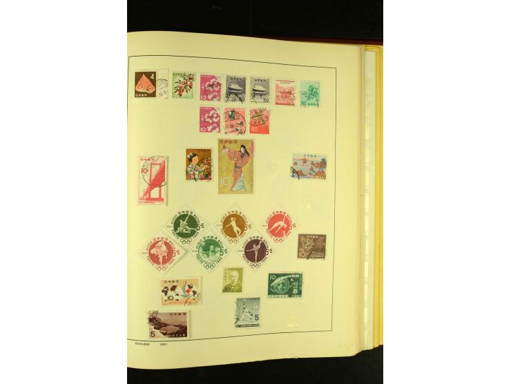 1875/1972 (ca.), ungebrauchte und gestempelte Sammlung mit besseren Ausgaben in 2 Schaubek-Alben