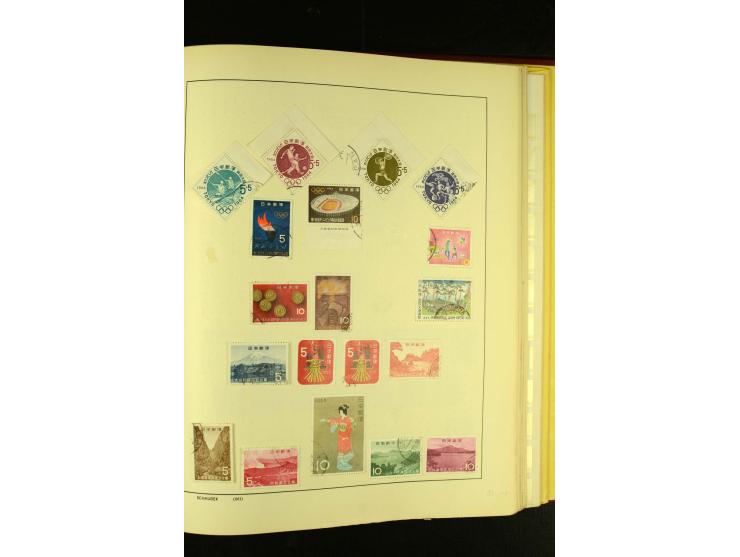1875/1972 (ca.), ungebrauchte und gestempelte Sammlung mit besseren Ausgaben in 2 Schaubek-Alben