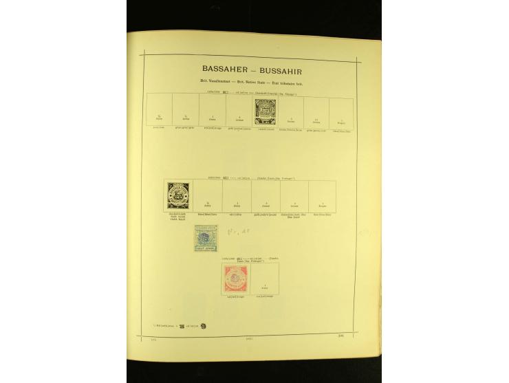 1875/1972 (ca.), ungebrauchte und gestempelte Sammlung mit besseren Ausgaben in 2 Schaubek-Alben
