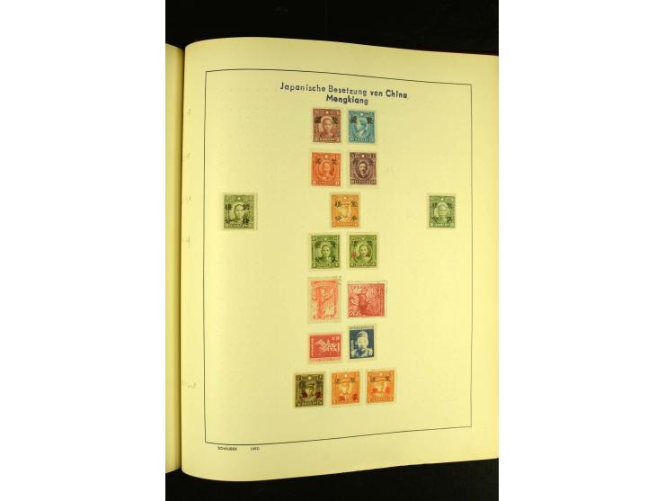 1875/1972 (ca.), ungebrauchte und gestempelte Sammlung mit besseren Ausgaben in 2 Schaubek-Alben