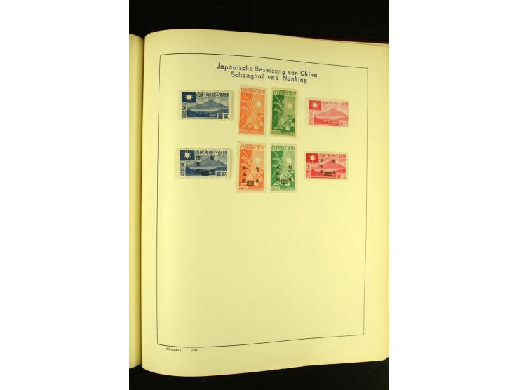 1875/1972 (ca.), ungebrauchte und gestempelte Sammlung mit besseren Ausgaben in 2 Schaubek-Alben