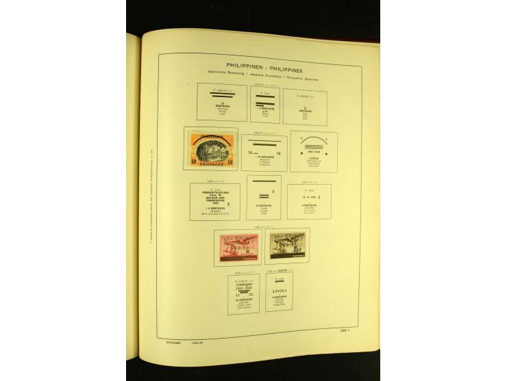 1875/1972 (ca.), ungebrauchte und gestempelte Sammlung mit besseren Ausgaben in 2 Schaubek-Alben