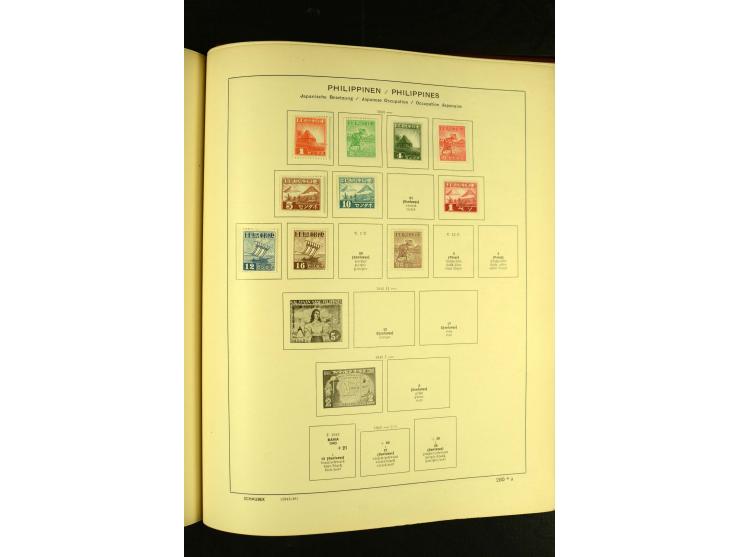 1875/1972 (ca.), ungebrauchte und gestempelte Sammlung mit besseren Ausgaben in 2 Schaubek-Alben