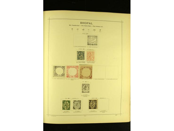 1875/1972 (ca.), ungebrauchte und gestempelte Sammlung mit besseren Ausgaben in 2 Schaubek-Alben