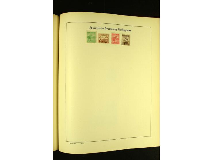 1875/1972 (ca.), ungebrauchte und gestempelte Sammlung mit besseren Ausgaben in 2 Schaubek-Alben