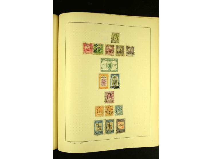 1875/1972 (ca.), ungebrauchte und gestempelte Sammlung mit besseren Ausgaben in 2 Schaubek-Alben
