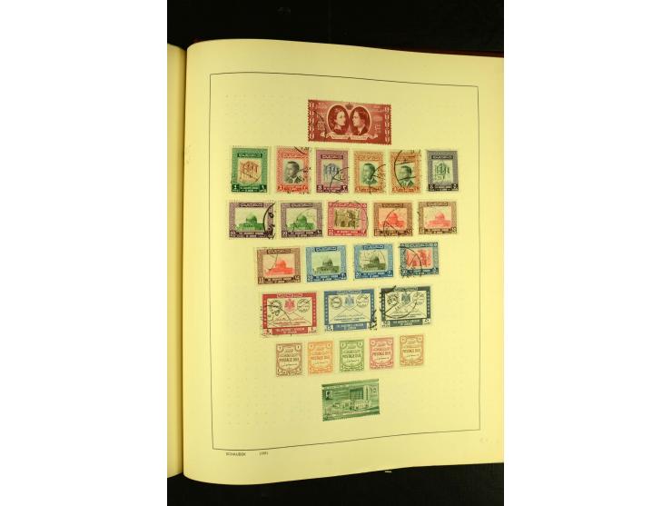 1875/1972 (ca.), ungebrauchte und gestempelte Sammlung mit besseren Ausgaben in 2 Schaubek-Alben