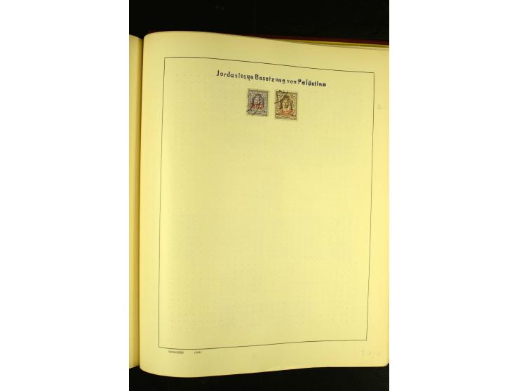 1875/1972 (ca.), ungebrauchte und gestempelte Sammlung mit besseren Ausgaben in 2 Schaubek-Alben