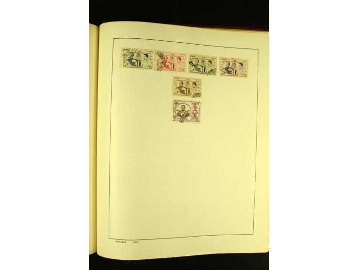 1875/1972 (ca.), ungebrauchte und gestempelte Sammlung mit besseren Ausgaben in 2 Schaubek-Alben