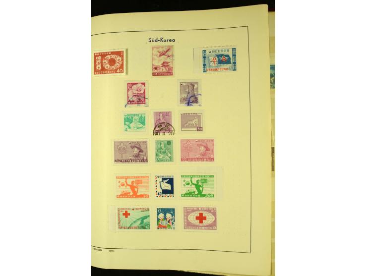 1875/1972 (ca.), ungebrauchte und gestempelte Sammlung mit besseren Ausgaben in 2 Schaubek-Alben