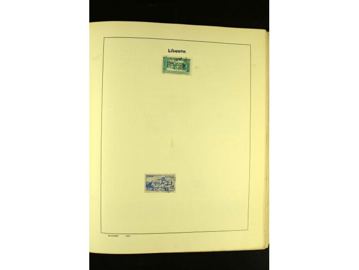 1875/1972 (ca.), ungebrauchte und gestempelte Sammlung mit besseren Ausgaben in 2 Schaubek-Alben