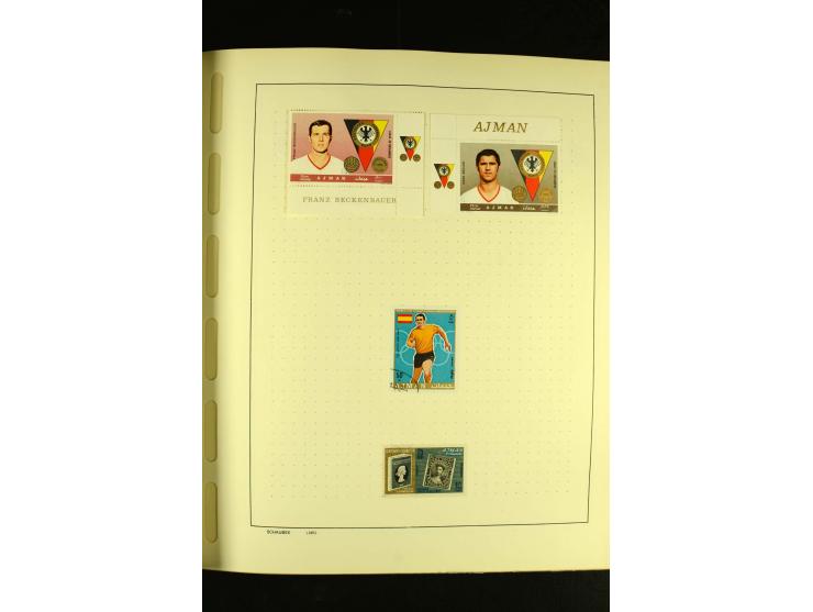 1875/1972 (ca.), ungebrauchte und gestempelte Sammlung mit besseren Ausgaben in 2 Schaubek-Alben