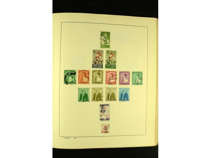 1875/1972 (ca.), ungebrauchte und gestempelte Sammlung mit besseren Ausgaben in 2 Schaubek-Alben