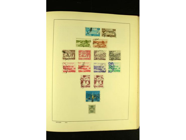 1875/1972 (ca.), ungebrauchte und gestempelte Sammlung mit besseren Ausgaben in 2 Schaubek-Alben