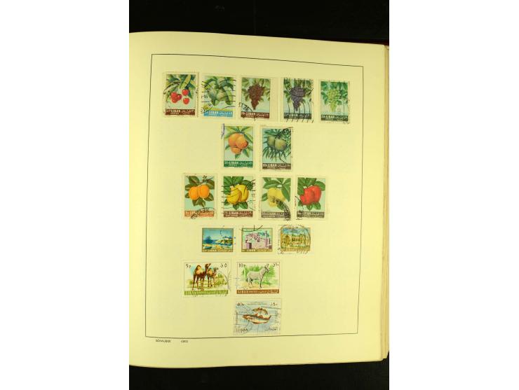 1875/1972 (ca.), ungebrauchte und gestempelte Sammlung mit besseren Ausgaben in 2 Schaubek-Alben