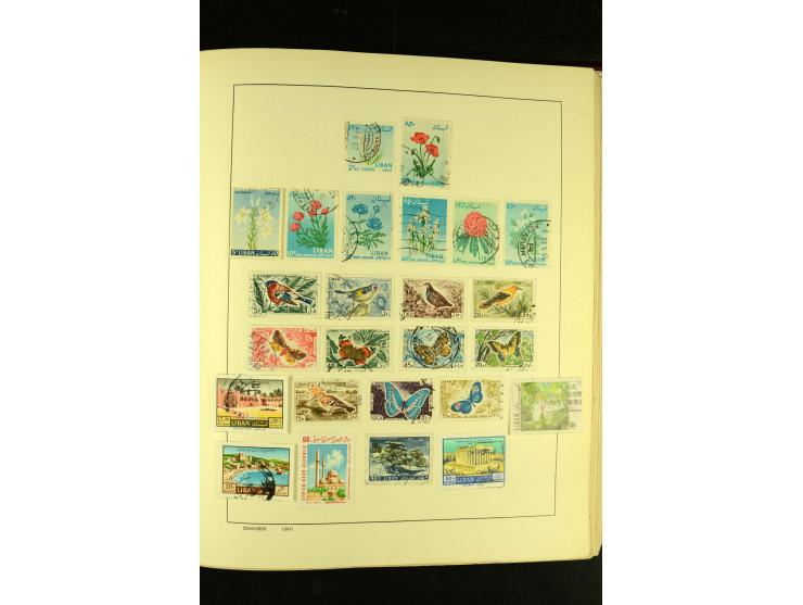1875/1972 (ca.), ungebrauchte und gestempelte Sammlung mit besseren Ausgaben in 2 Schaubek-Alben